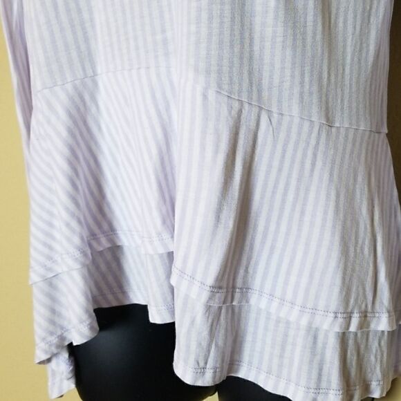 Michael Kors Striped Peplum Top - Picture 3 of 8